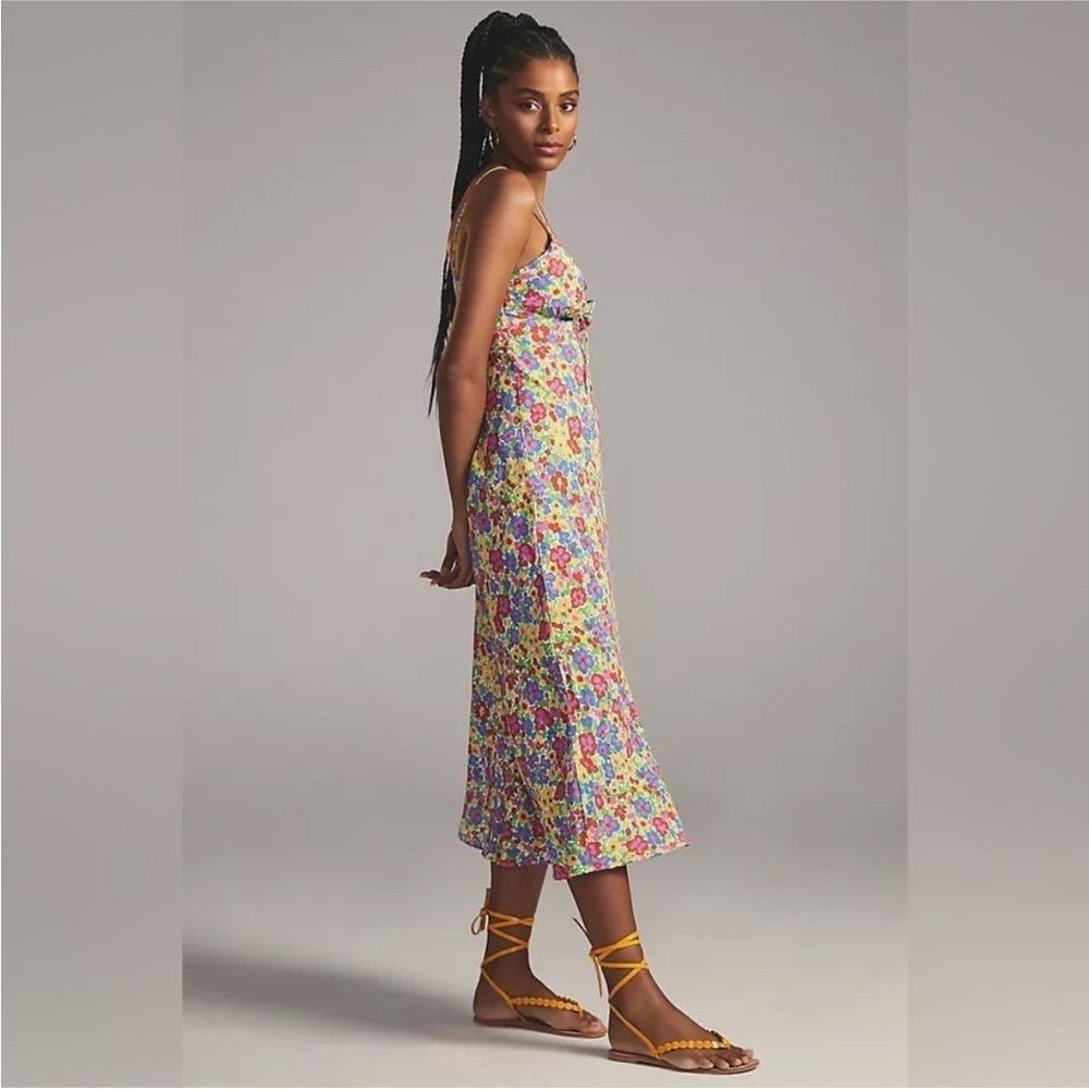 NWT Anthropologie Faithfull the Brand Shayna Midi Dress in La Fortuna Floral M - Picture 3 of 16
